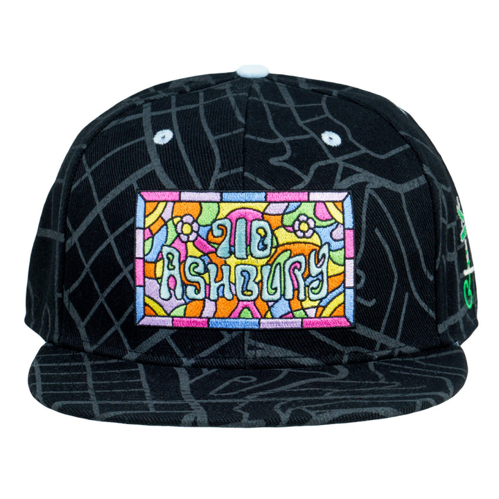 710 Ashbury - Gorro ajustado negro con mosaico