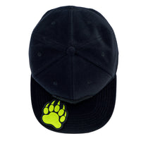 Removable Bear Anywhere Black Snapback Hat
