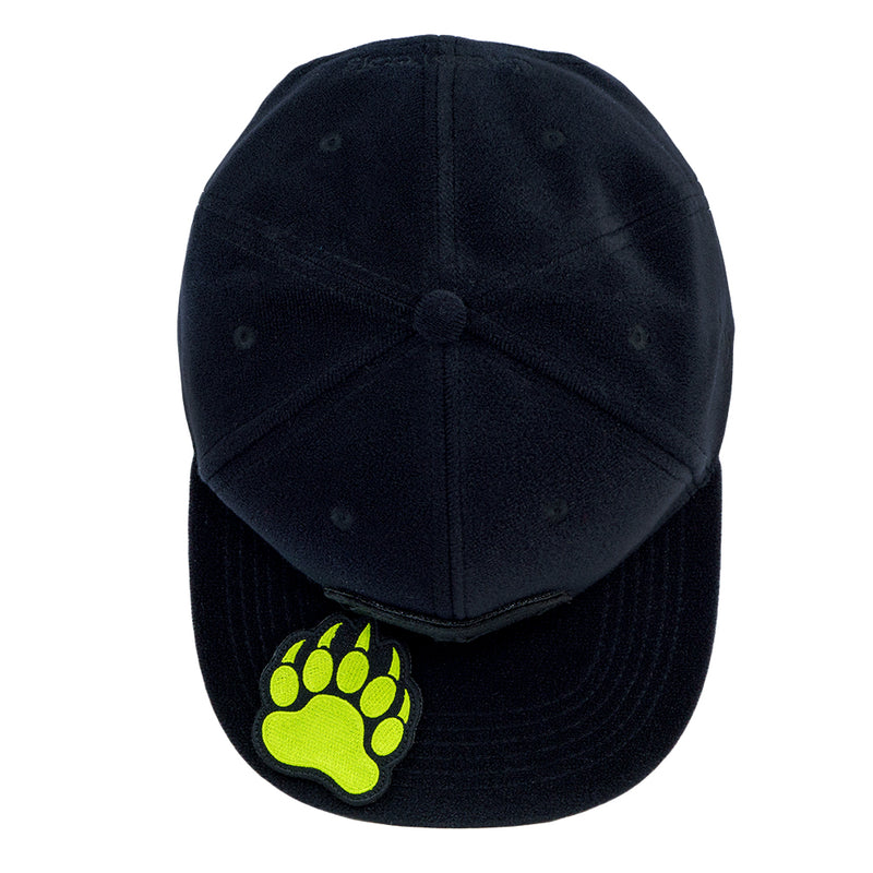 Removable Bear Anywhere Black Snapback Hat