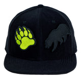 Removable Bear Anywhere Black Fitted Hat