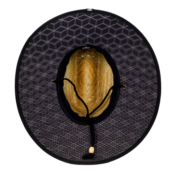 Geometric Straw Hat