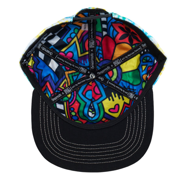 FAB Shapes Tie Dye Snapback Hat