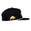 Puffaloes Puffs Unstructured Black Zipperback Hat