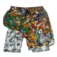 Vincent Gordon Cartoon Gumbo Athletic Shorts w/ Liner