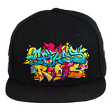 Nicko Handstyle Black Snapback Hat