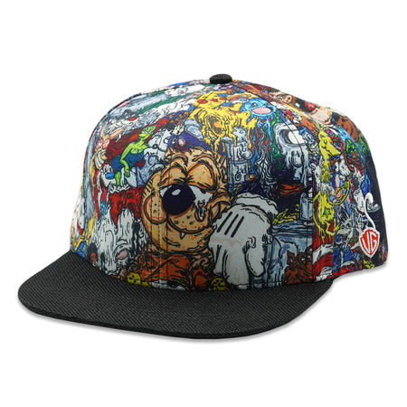 Puffy the Bear Camo Fitted Hat