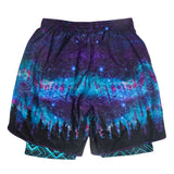 Laser Camp Navy Athletic Shorts w/ Liner