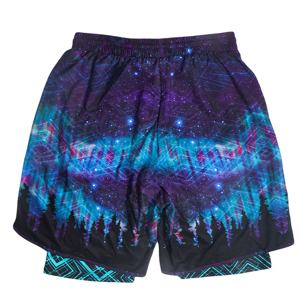 Laser Camp Navy Athletic Shorts w/ Liner