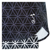 Flower of Life Black Athletic Shorts w/ Liner