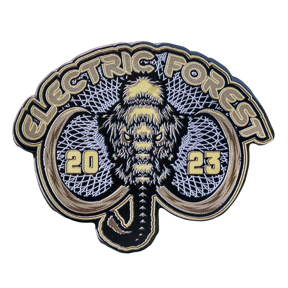 Pin de mamut dorado de Electric Forest