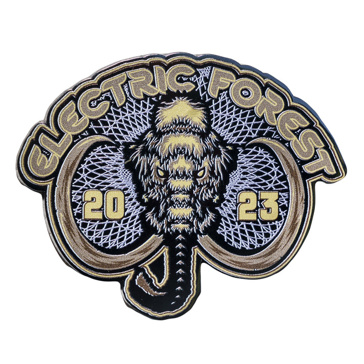 Pin de mamut dorado de Electric Forest