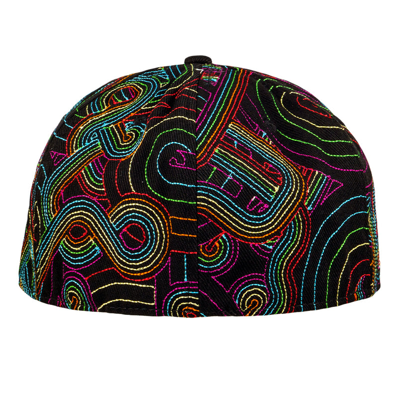 Pink Floyd DSOTM V2 Black Rainbow Fitted Hat