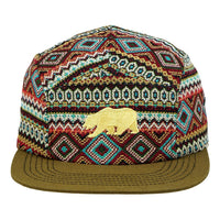 Bear Collection Zion 5 Panel Snapback Hat