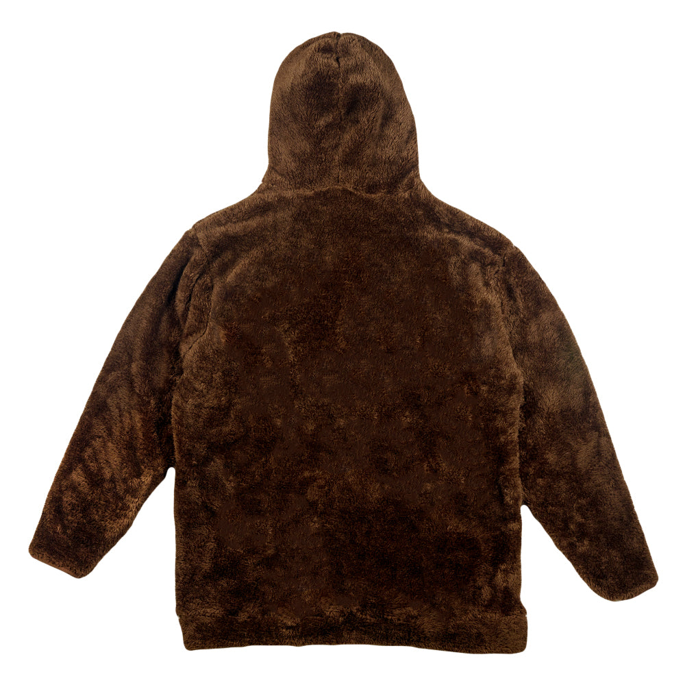 Frank Brothers Brother Bear Brown Sherpa Fleece Pullover Hoodie