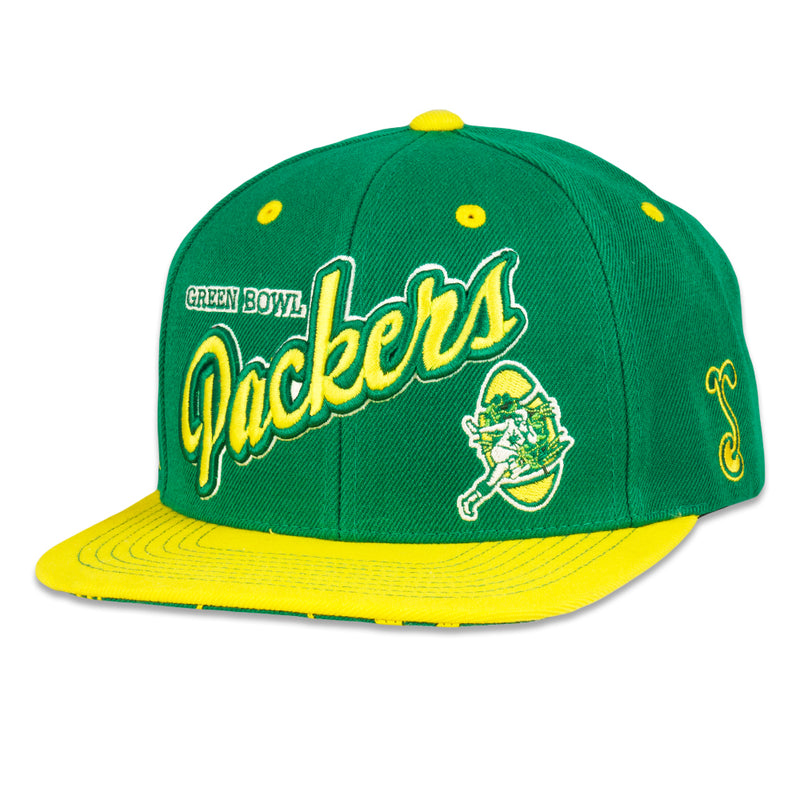 Green Bowl Packers Green Snapback Hat