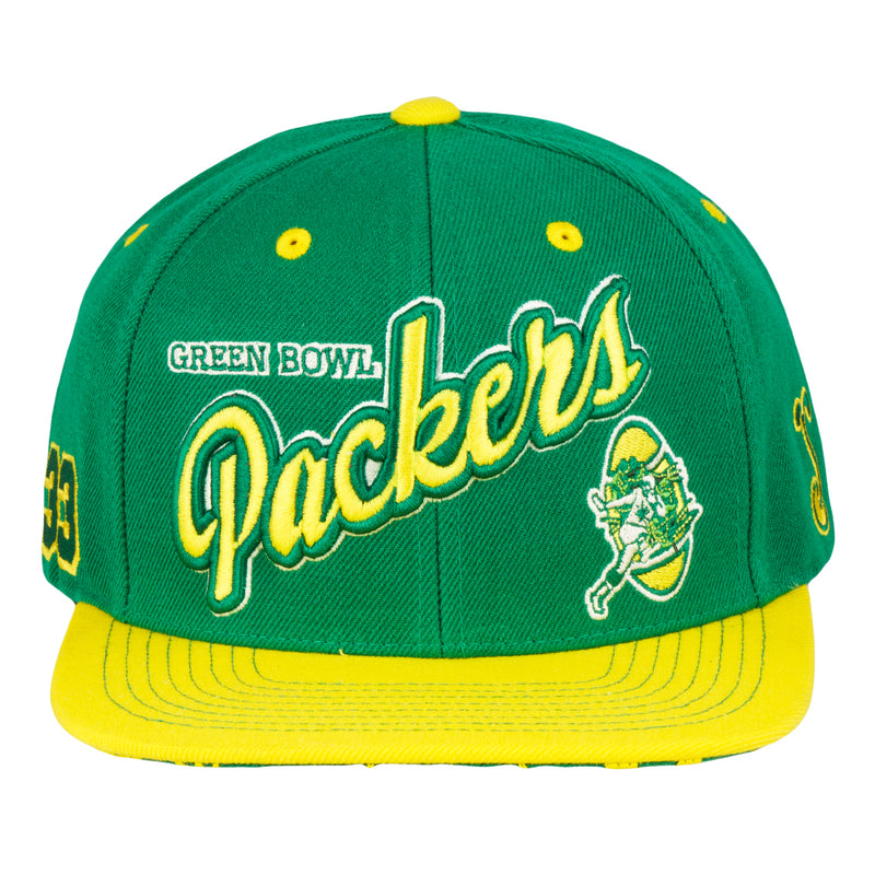 Green Bowl Packers Green Snapback Hat