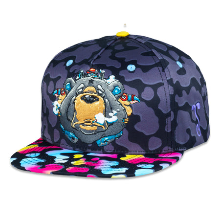 Puffy the Bear Camo Mesh Snapback Hat