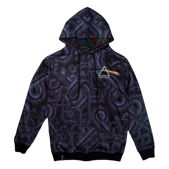 Sudadera con capucha reversible con cremallera DSOTM V2 de Pink Floyd