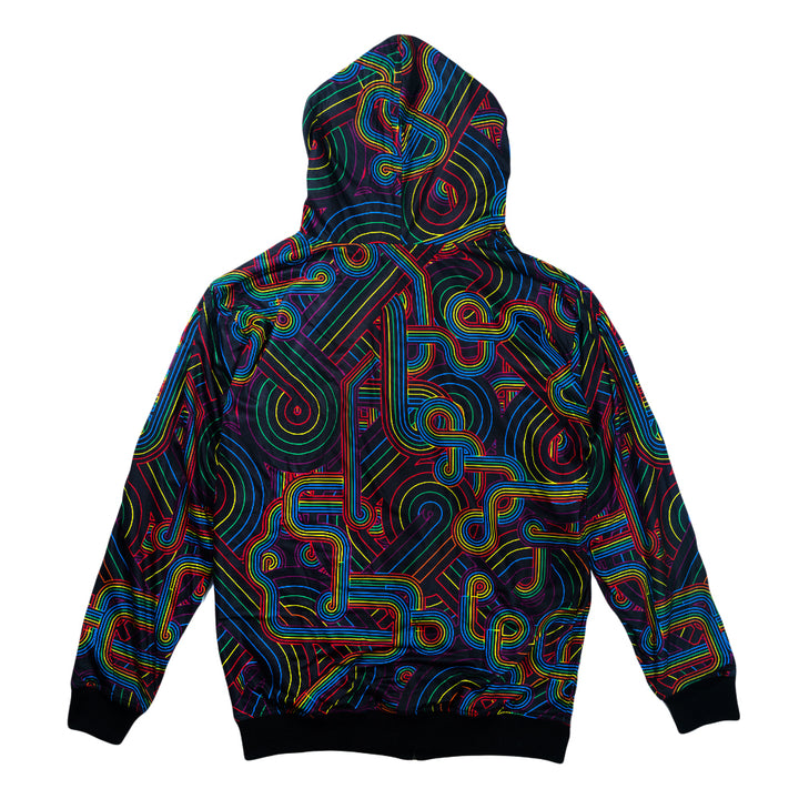 Sudadera con capucha reversible con cremallera DSOTM V2 de Pink Floyd