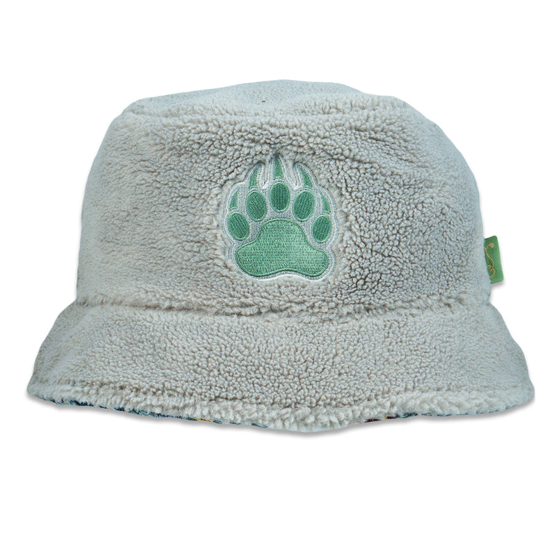 Bear Collection Gray Mosaic Reversible Bucket Hat