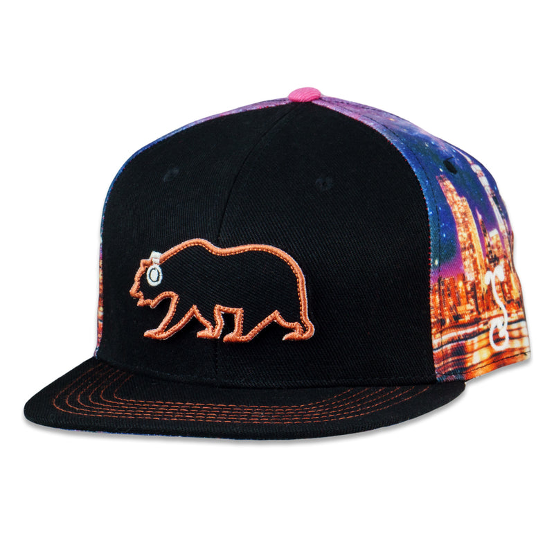 James Casey Removable Bear Skyline Snapback Hat