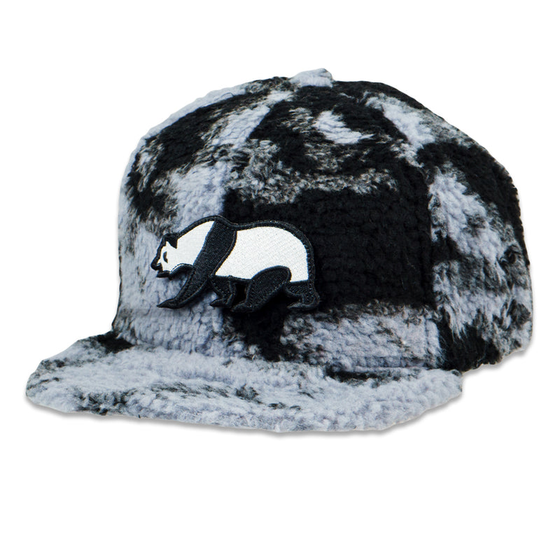 Removable Bear Panda Dyed Fleece Snapback Hat
