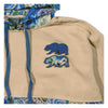 Removable Bear Blue Flowers Tall Pullover Hoodie