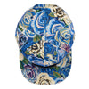 Removable Bear Blue Flowers Snapback Hat