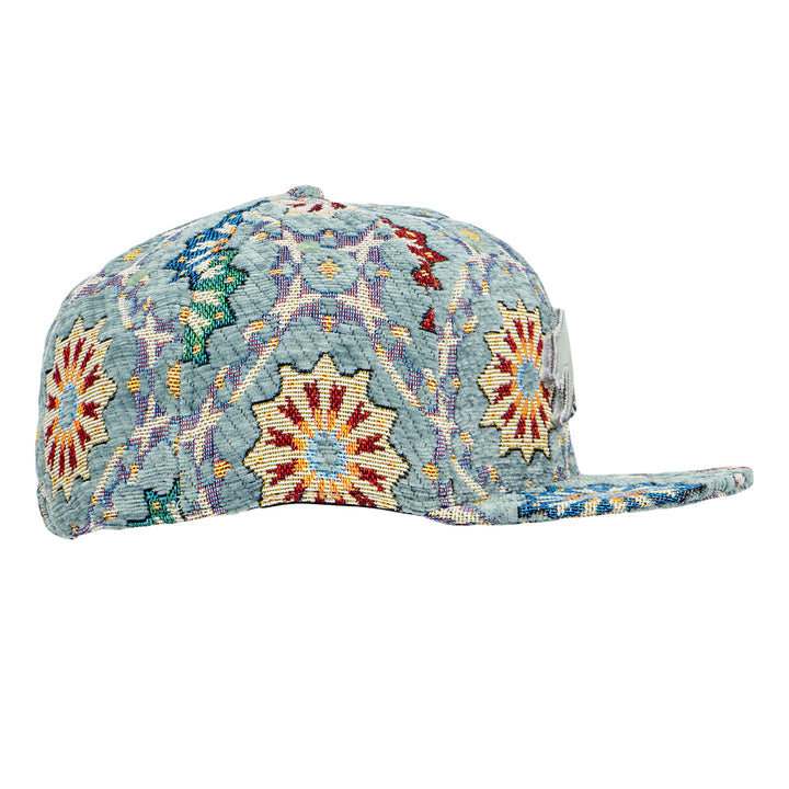Gorro de mosaico gris con diseño de oso extraíble