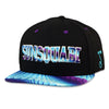 Sunsquabi Blue Feathers Snapback Hat