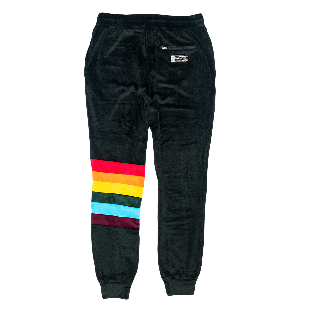 Pink Floyd DSOTM V2 Black Rainbow Velour Joggers – Grassroots California