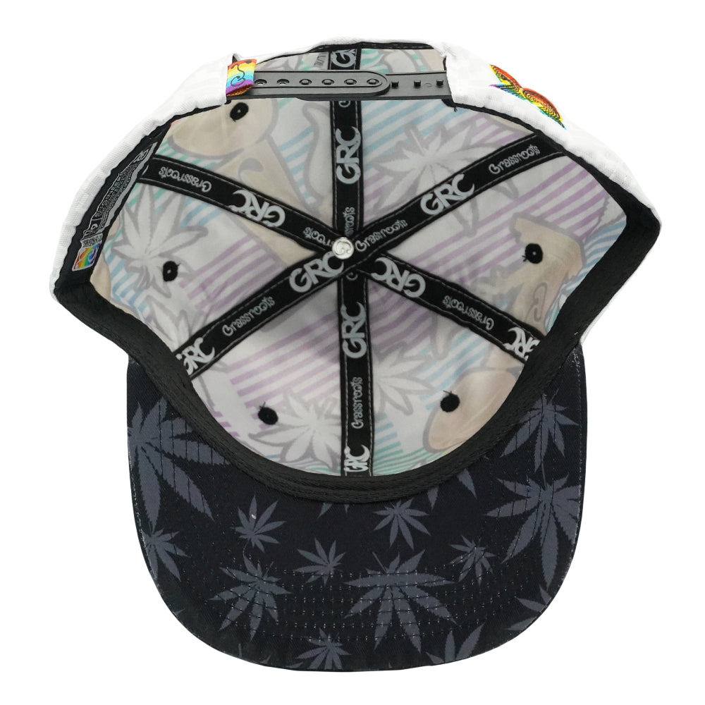 Danker Nuggets Pyramid White Snapback Hat