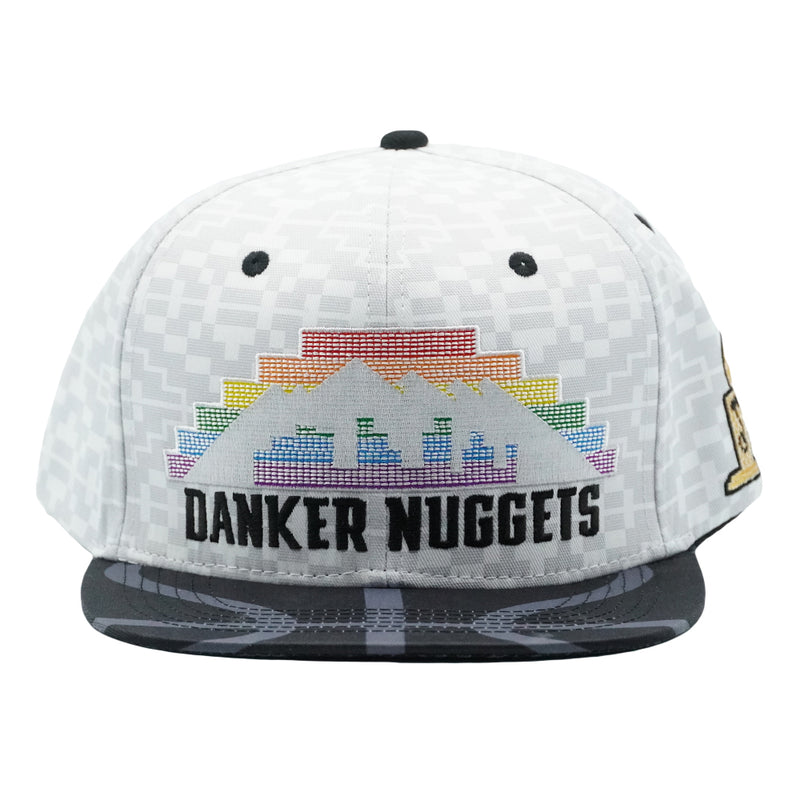 Danker Nuggets Pyramid White Fitted Hat