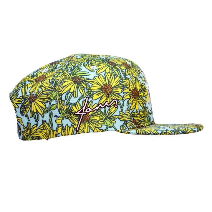 Gorra snapback con margaritas amarillas de Janis Joplin