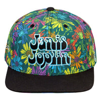 Janis Joplin Rainbow Daisies Fitted Hat
