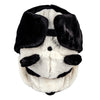 Panda Bear Fur Earflap Fitted Hat