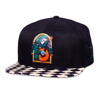 Stanley Mouse Mandolin Jester Never Summer Checkerboard Snapback Hat