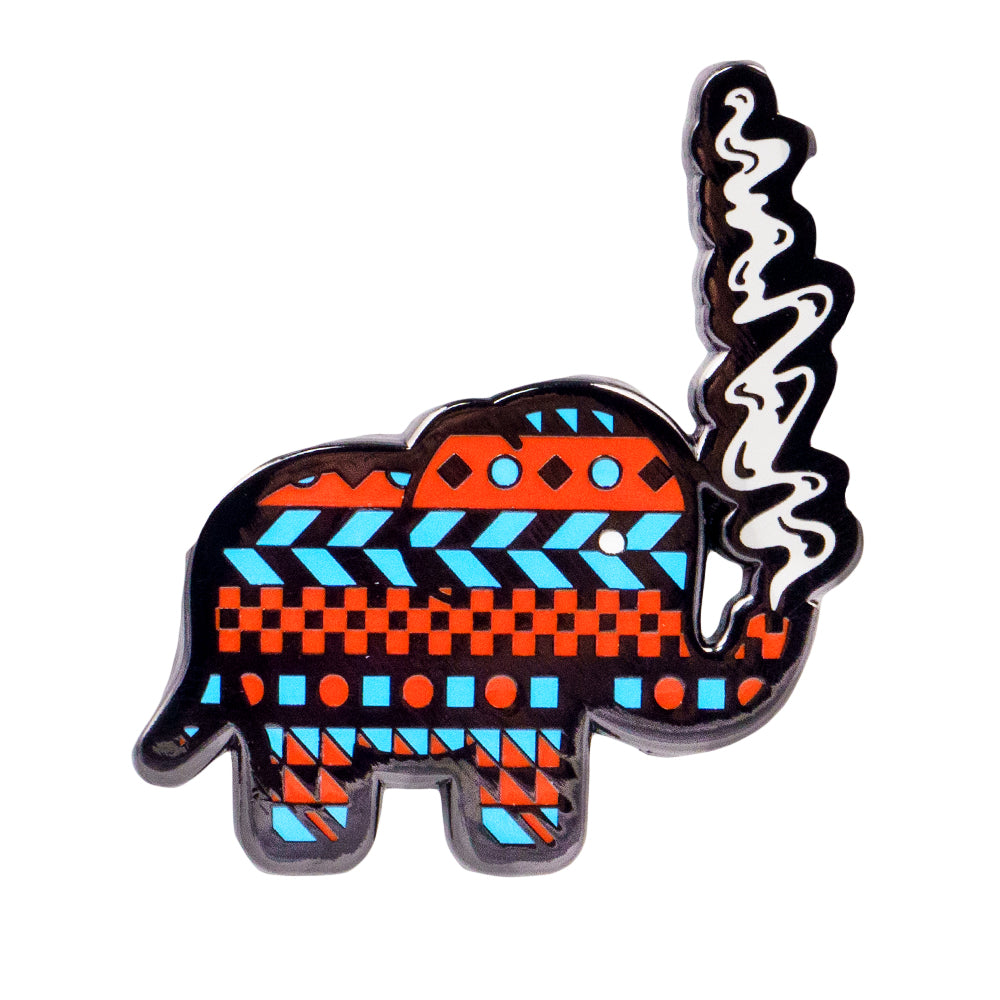 The Karma Korner Pattern Elephant Pin