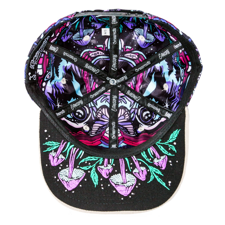 Gorra snapback con estampado floral de oso Paisley de Ellie