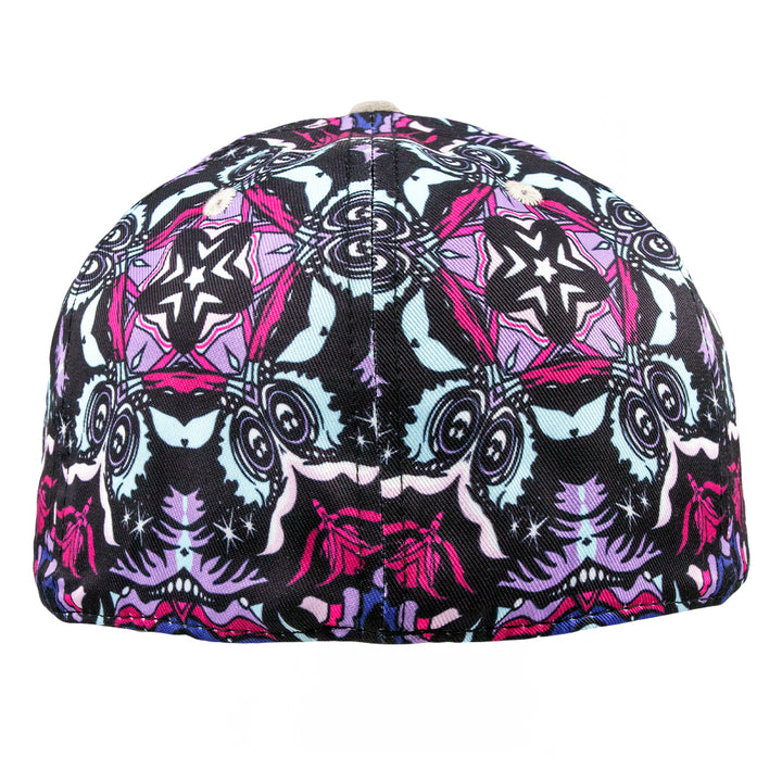 Gorro ajustado con estampado floral de oso Paisley de Ellie