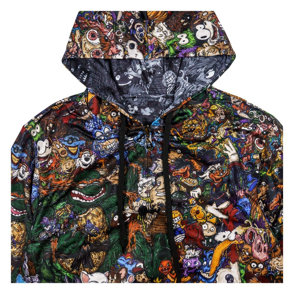 Sudadera reversible con capucha de Vincent Gordon con dibujos animados de Gumbo
