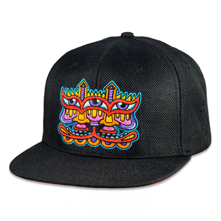 Gorra con cierre trasero en color rojo y negro Harmoneyes de Chris Dyer