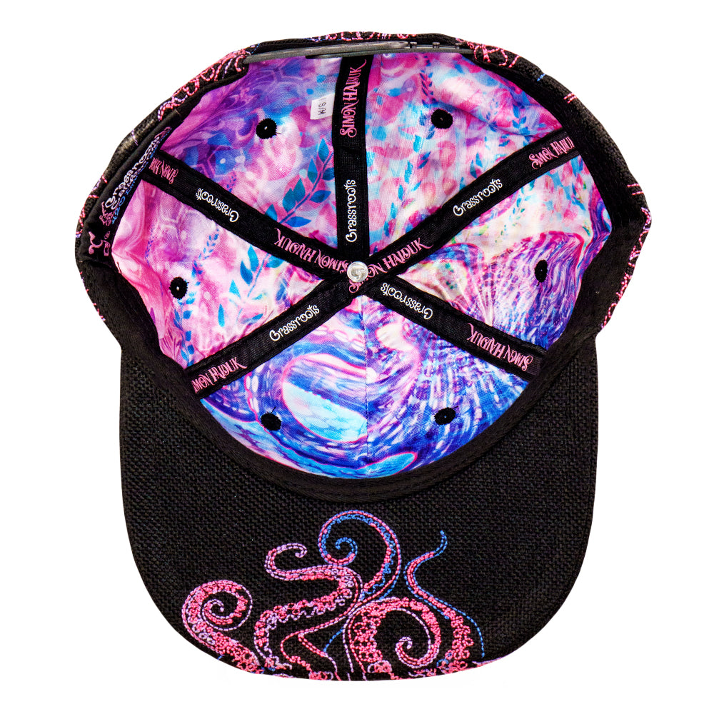 Casquette Grassroots California édition Limitée - Ours Surélevé Amovible, Réglable Petit/moyen, Noir/doré