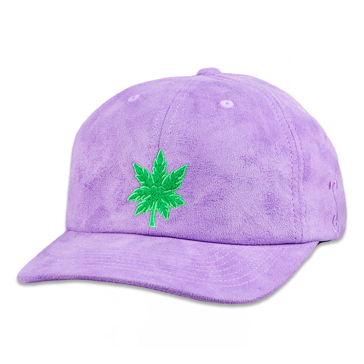 Bigfoot Leaf Purple Suede Dad Hat