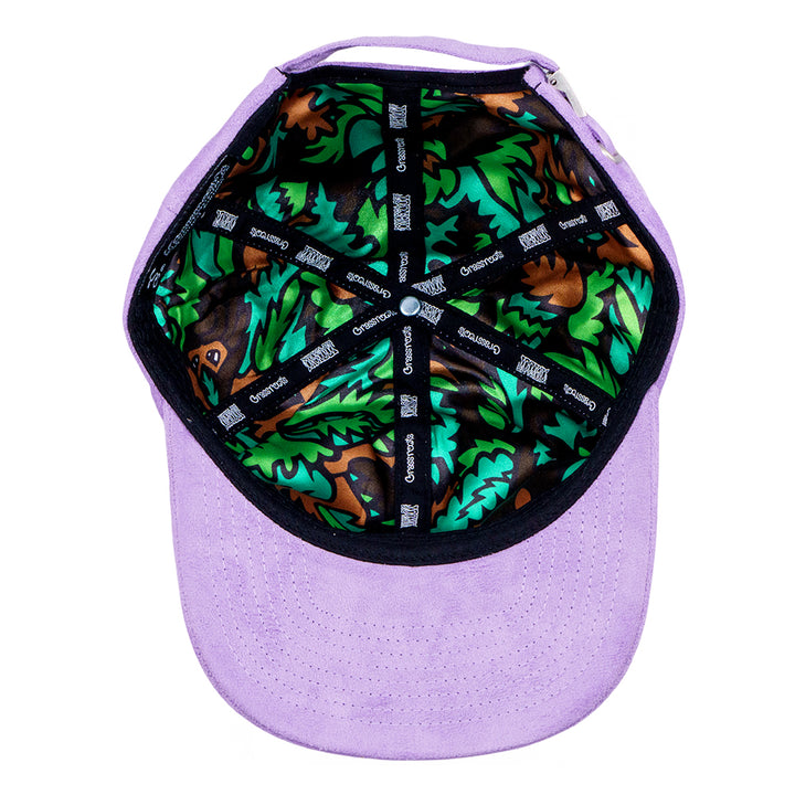Bigfoot Leaf Purple Suede Dad Hat