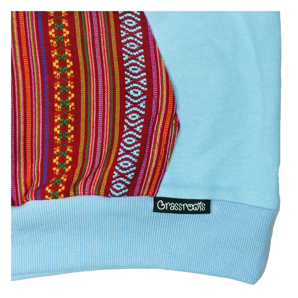 Removable Bear Phoenix Blue Tall Pullover Hoodie