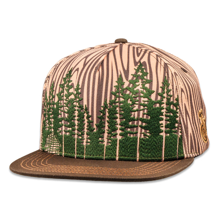 Chad G Glass V3 Woodgrain Snapback Hat