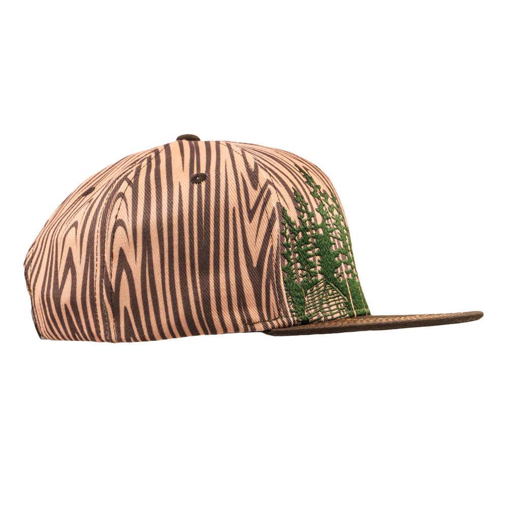 Chad G Glass V3 Woodgrain Snapback Hat