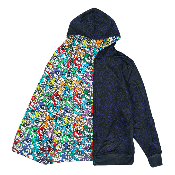 El Pez Smile Reversible Zip Up Hoodie