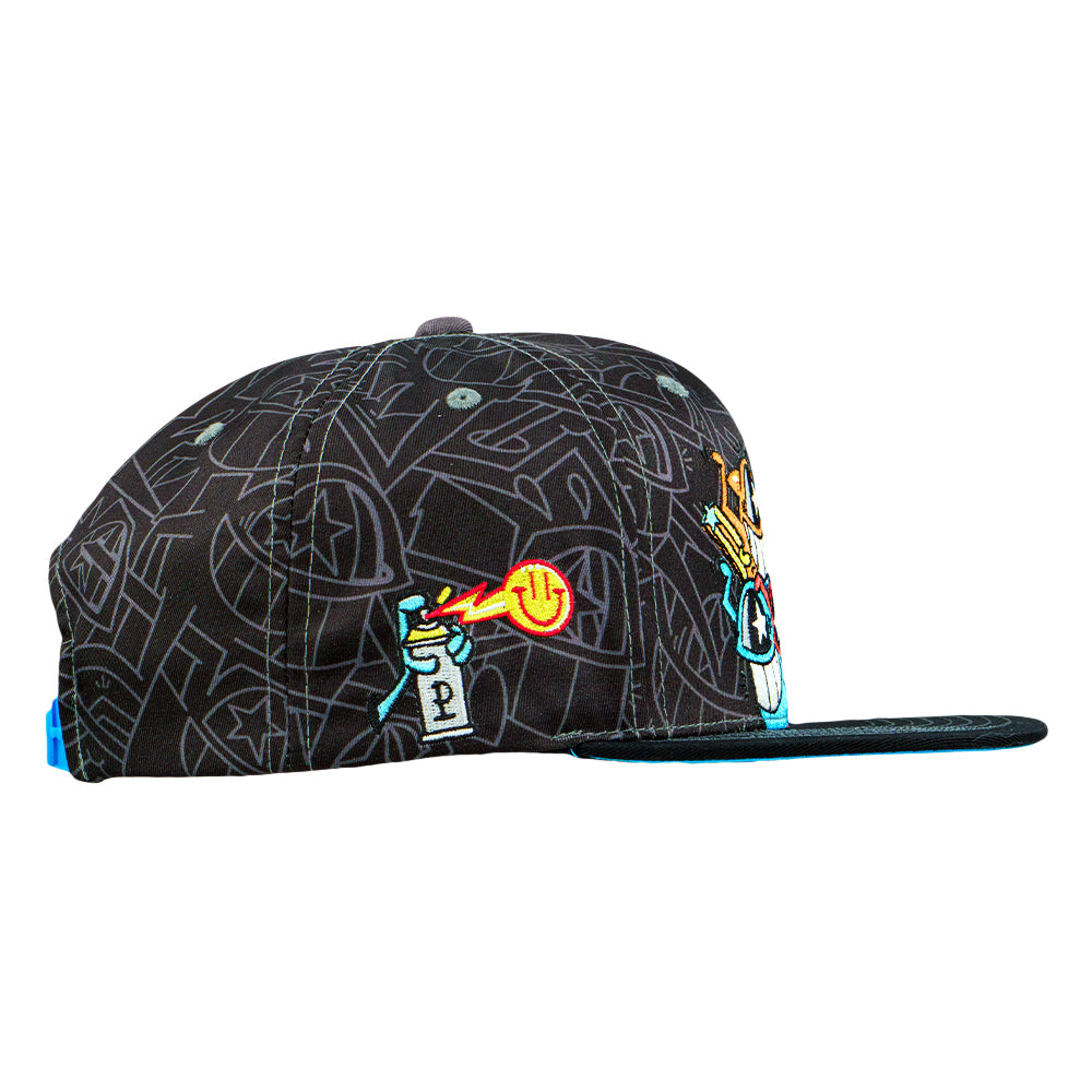 El Pez Smile Black Snapback Hat